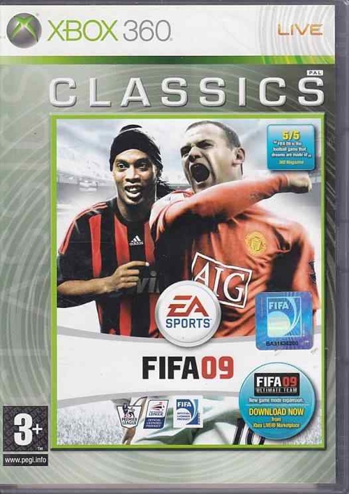 Fifa 09 - Classics - XBOX Live - XBOX 360 (B Grade) (Genbrug)